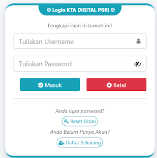 Register PGRI Kota Ternate - Persatuan Guru Republik Indonesia Cabang Kota Ternate